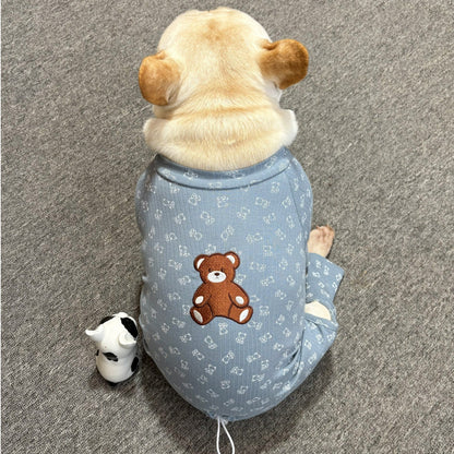 Blue Bear Pajamas dogbearonesiepajamasforsmallandmediumdogbreeds022_12