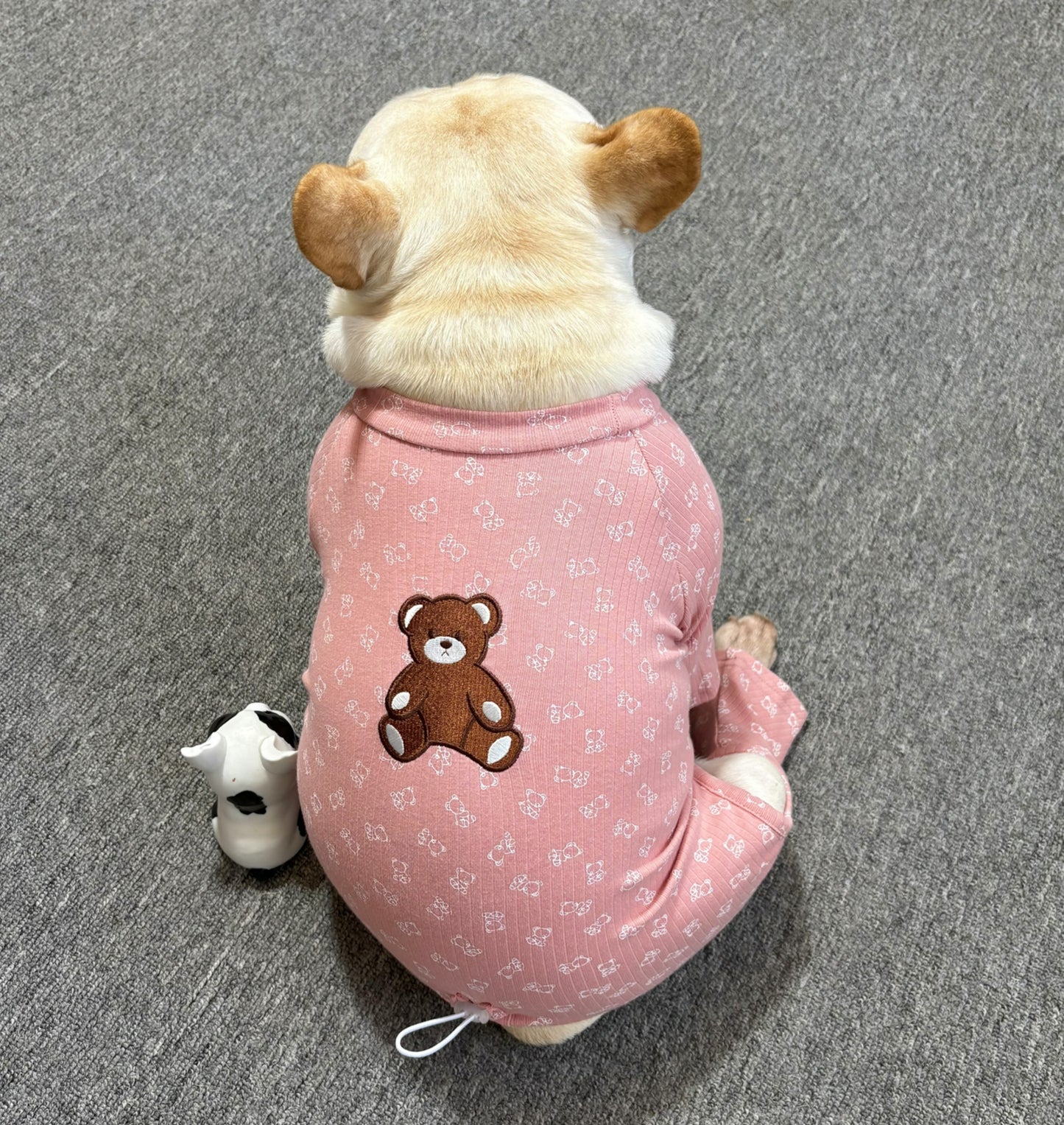 Cotton Bear Jammie Pink dogbearonesiepajamasforsmallandmediumdogbreeds022_15