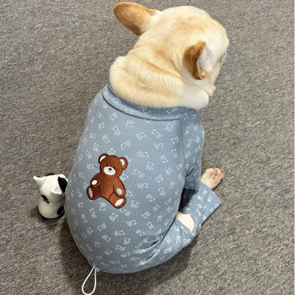 Blue Bear Pajamas dogbearonesiepajamasforsmallandmediumdogbreeds022_4