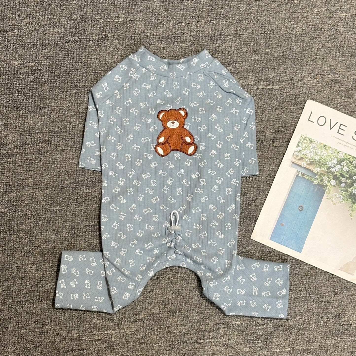 Blue Bear Pajamas Blue dogbearonesiepajamasforsmallandmediumdogbreeds022_8