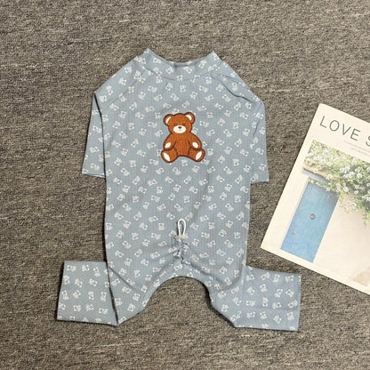 Blue Bear Pajamas Blue dogbearonesiepajamasforsmallandmediumdogbreeds022_8