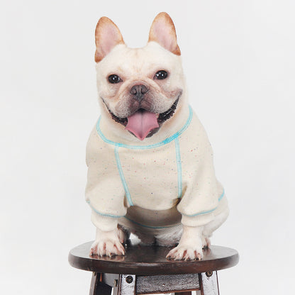 Dog Warm Jumper Shirt in Beige for Medium Dog Breeds by Frenchiely.com