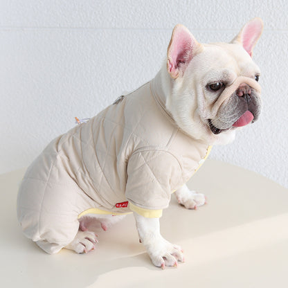 French Bulldog Puppy Winter Onesie with D-ring by Frenchiely.com
