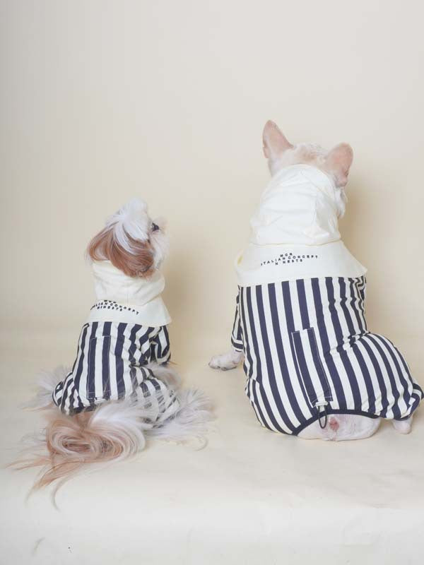 Black & Stripe Onesie Raincoat