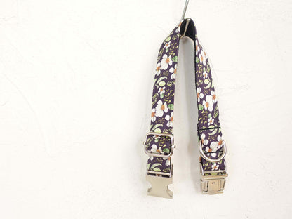 Dog Black Daisy Collar - Frenchiely