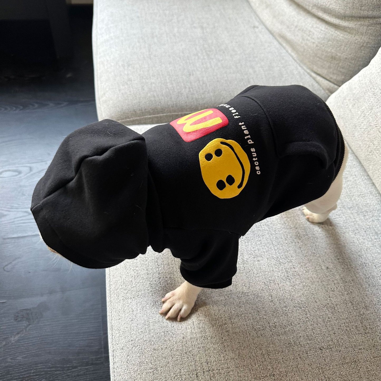Dog Fancy Emoji Hoodie dogblackhoodiesweatshirtformediumdogbreedswithemojipatterns_12