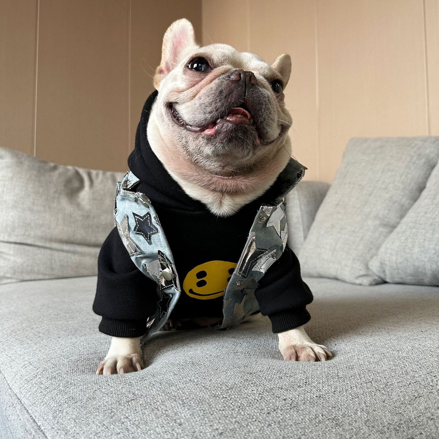 Dog Fancy Emoji Hoodie dogblackhoodiesweatshirtformediumdogbreedswithemojipatterns_16