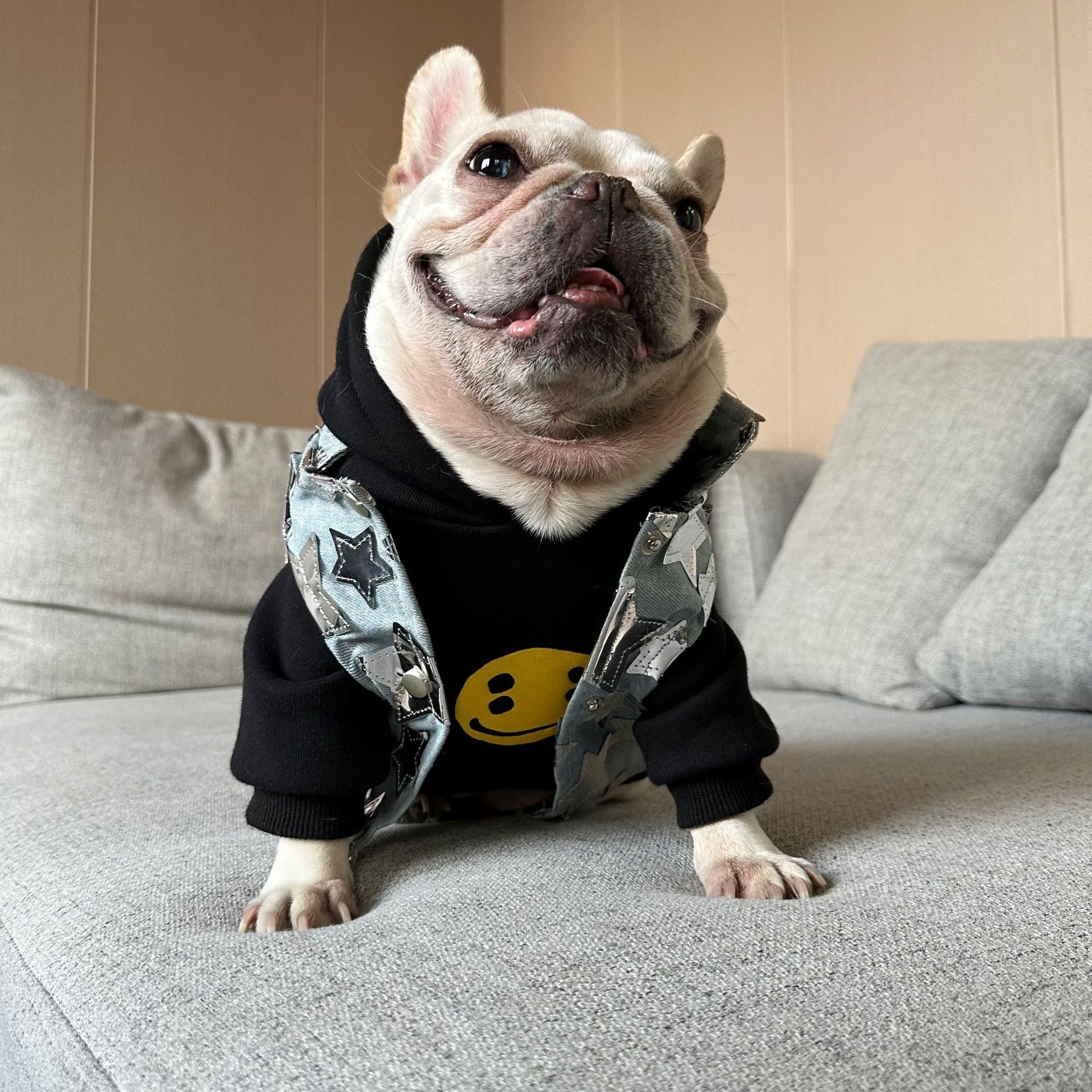 Dog Fancy Emoji Hoodie dogblackhoodiesweatshirtformediumdogbreedswithemojipatterns_16