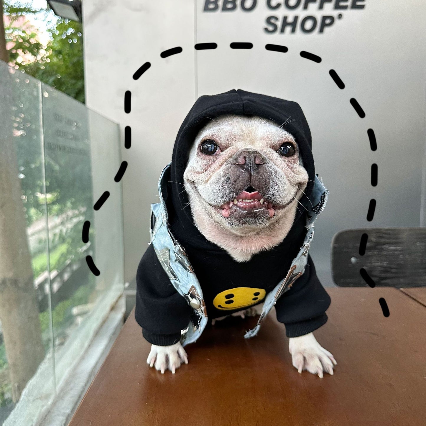 Dog Fancy Emoji Hoodie dogblackhoodiesweatshirtformediumdogbreedswithemojipatterns_9