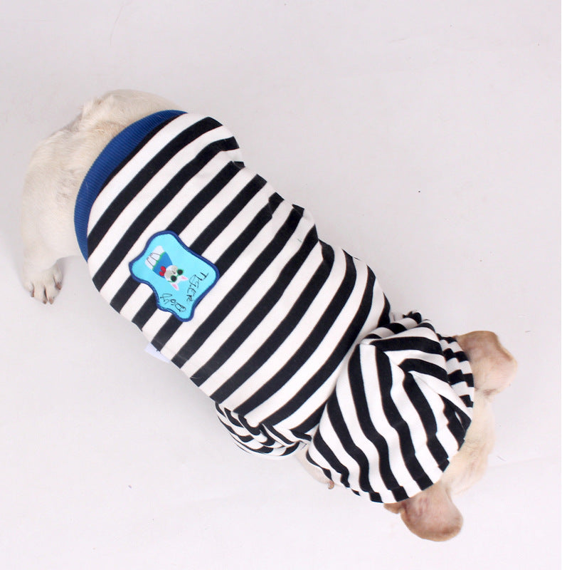 Black Hoodie with Strings dogblackstripehoodieformediumdogsbyfrenchiely_2