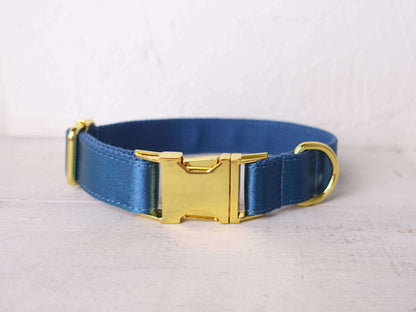 Dog Blue Collar Leash Set - Frenchiely
