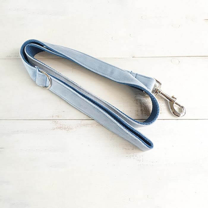 Dog Blue Velvet Leash - Frenchiely