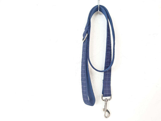 Dog Blue Plaid Leash - Frenchiely