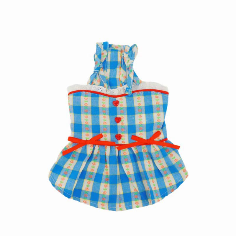 Blue Plaid Dress