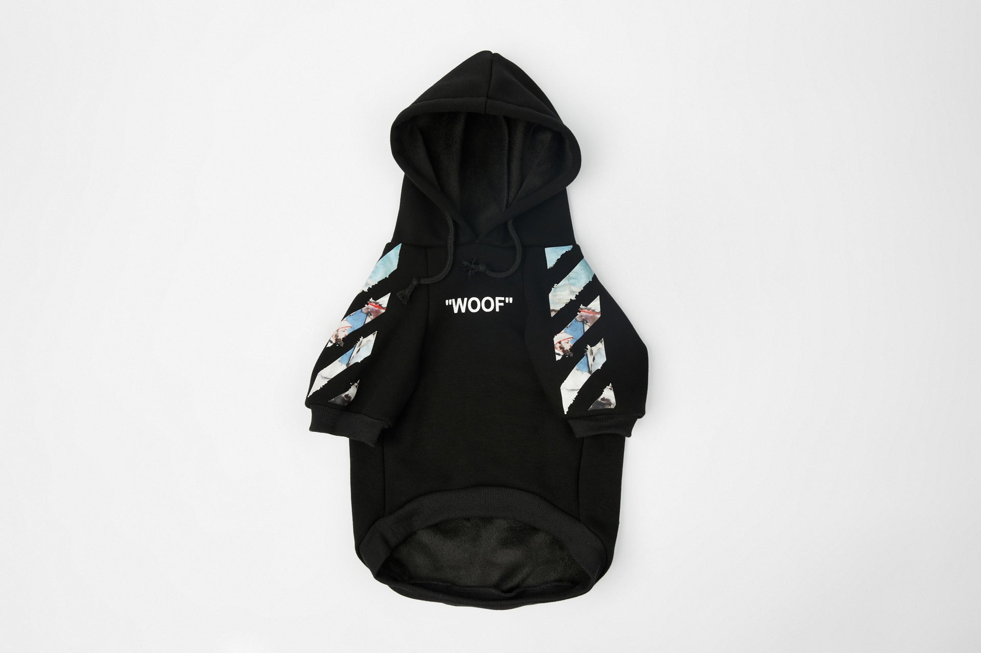 Dog Black & Blue Woof Hoodie - Frenchiely