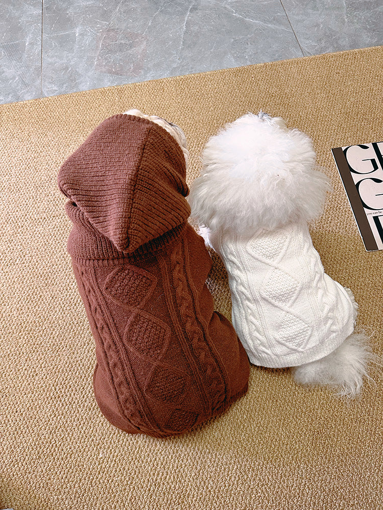 Dog Onesie Sweater jumpsuit for small medium dogs by Frenchiely