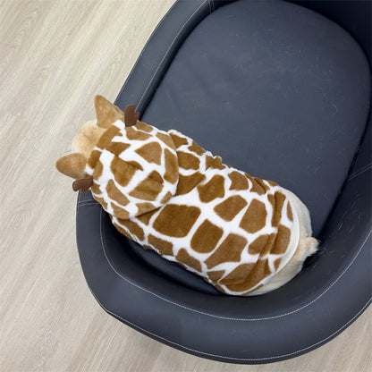 Dog Warm Reindeer Hooded Coat for Medium Dogs BY Frenchiely