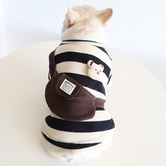 Stripe Bear Shirt dogbrownstripebagshirtformediumdogbreeds_1