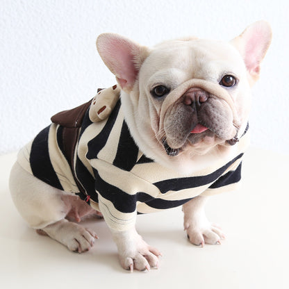 Stripe Bear Shirt dogbrownstripebagshirtformediumdogbreeds_2