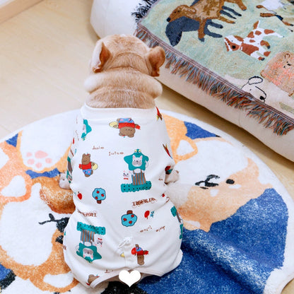 Frenchie Print Onesie dogcartoonfrenchbulldogprintonesiejumpsuitbyFrenchiely_2