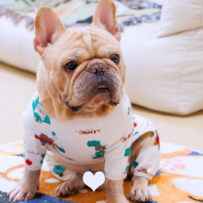 Frenchie Print Onesie dogcartoonfrenchbulldogprintonesiejumpsuitbyFrenchiely_4
