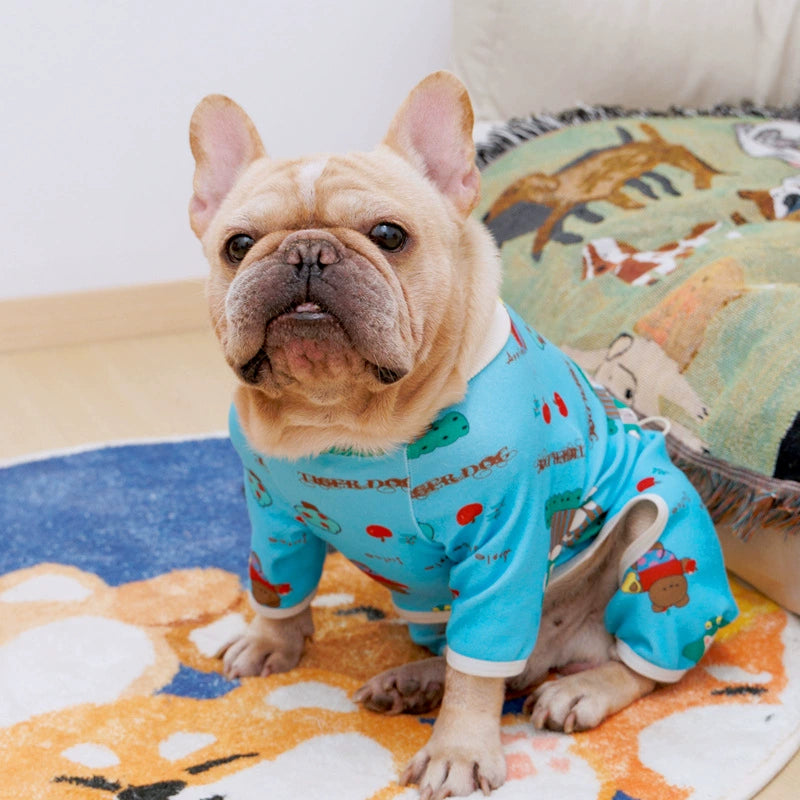 Frenchie Print Onesie dogcartoonfrenchbulldogprintonesiejumpsuitbyFrenchiely_5