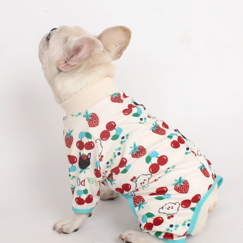 Cartoon Print Onesie dogcartoonprintonesiepajamasformediumdogsbyFrenchiely_1