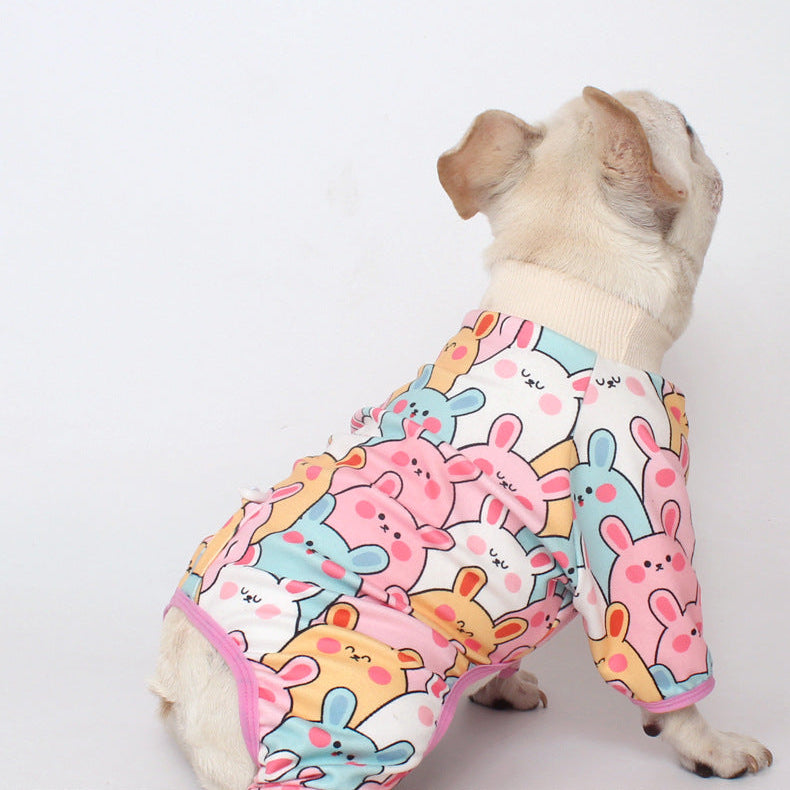 Cartoon Print Onesie dogcartoonprintonesiepajamasformediumdogsbyFrenchiely_3