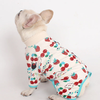 Cartoon Print Onesie dogcartoonprintonesiepajamasformediumdogsbyFrenchiely_4