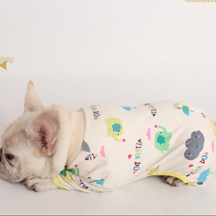 Cartoon Print Onesie dogcartoonprintonesiepajamasformediumdogsbyFrenchiely_6