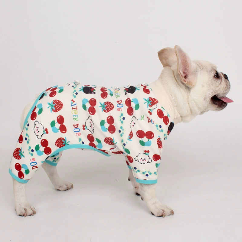 Cartoon Print Onesie dogcartoonprintonesiepajamasformediumdogsbyFrenchiely_6