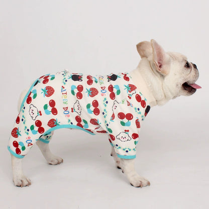 Cartoon Print Onesie dogcartoonprintonesiepajamasformediumdogsbyFrenchiely_6