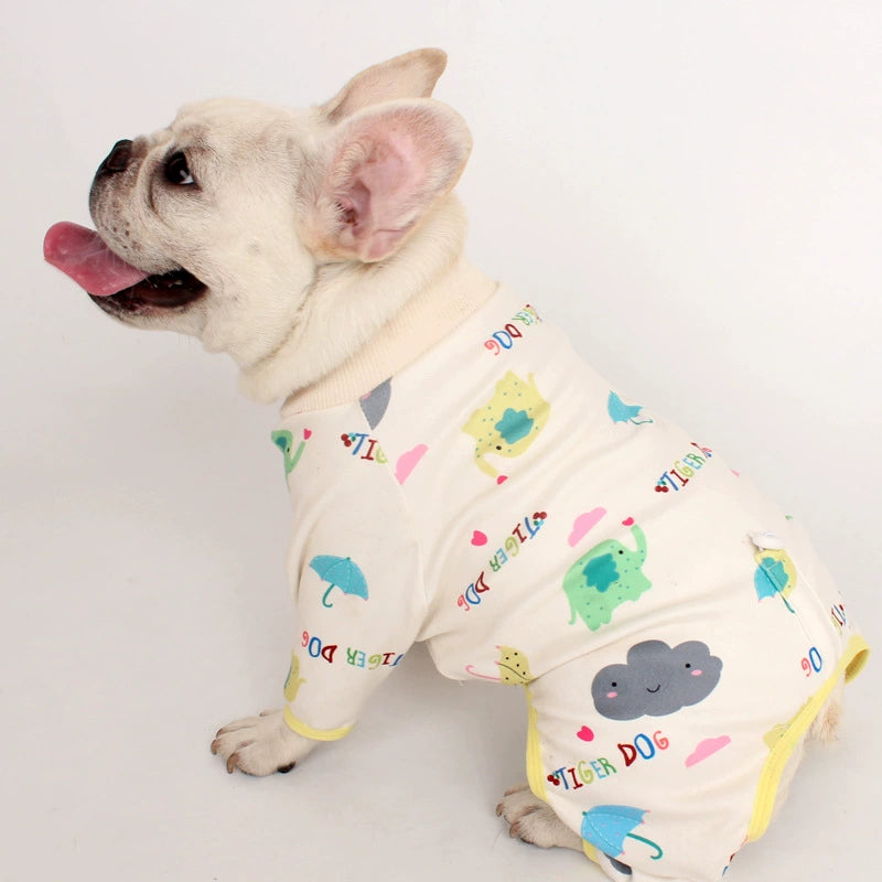 Cartoon Print Onesie dogcartoonprintonesiepajamasformediumdogsbyFrenchiely_7
