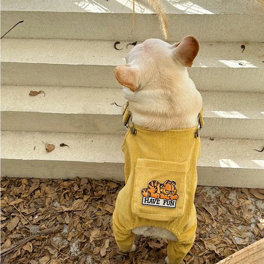 Overalls 'Have Fun' dogcartoonyellowonesiejumpsuitforsmallmediumdogs_11