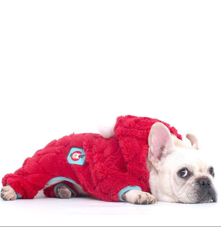 Warm Red Christmas Hooded PJs dogchristmaswarmclothesformediumfrenchbulldogs_9