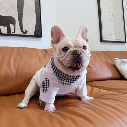 Houndstooth Scarf Sweater dogclassicHoundstoothScarfSweaterwithscarf_5