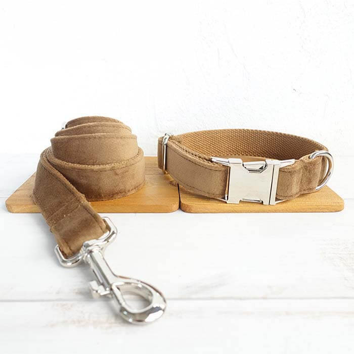 Dog Brown Leash Set - Frenchiely