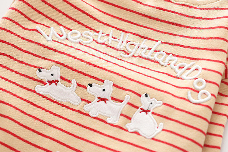 Medium Dog Stripe Onesie PJs dogcomfortablestripeonesiejumpsuitformediumdogbreedsbyFrenchiely_1