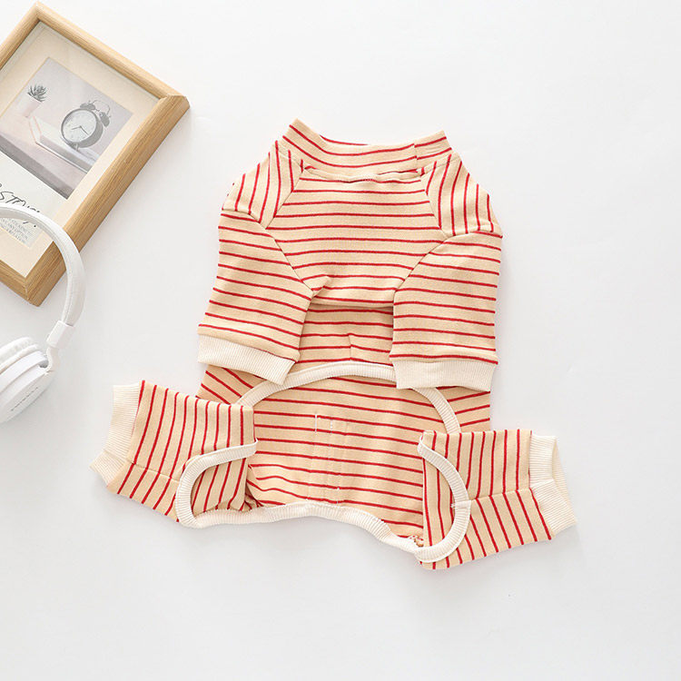 Medium Dog Stripe Onesie PJs dogcomfortablestripeonesiejumpsuitformediumdogbreedsbyFrenchiely_14