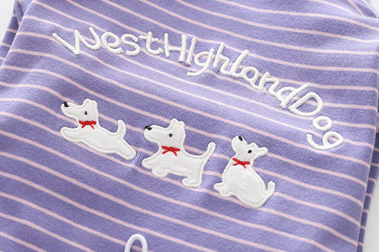 Medium Dog Stripe Onesie PJs dogcomfortablestripeonesiejumpsuitformediumdogbreedsbyFrenchiely_9