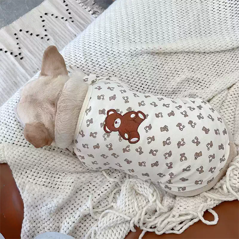 White Bear Shirt dogcottonbearshirtformediumdogsbyFrenchiely_2