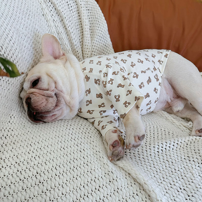 White Bear Shirt dogcottonbearshirtformediumdogsbyFrenchiely_3