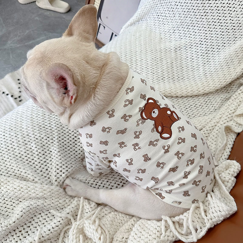 White Bear Shirt dogcottonbearshirtformediumdogsbyFrenchiely_4