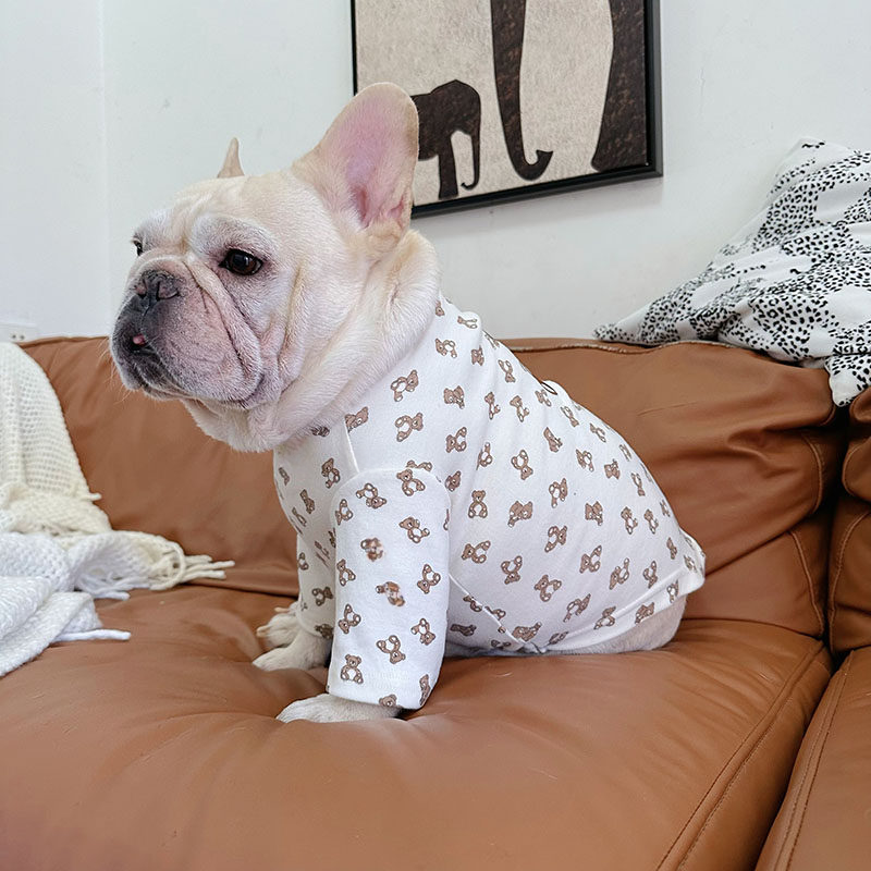 White Bear Shirt dogcottonbearshirtformediumdogsbyFrenchiely_5