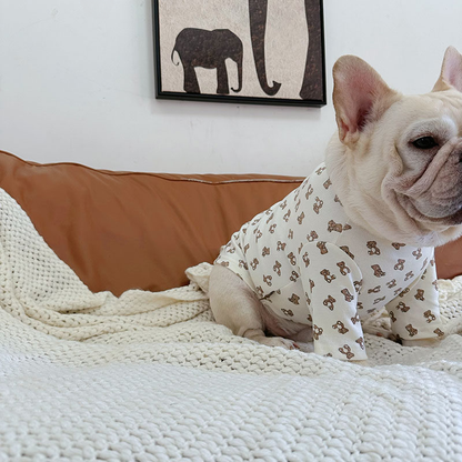 White Bear Shirt dogcottonbearshirtformediumdogsbyFrenchiely_7