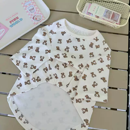 White Bear Shirt dogcottonbearshirtformediumdogsbyFrenchiely_8