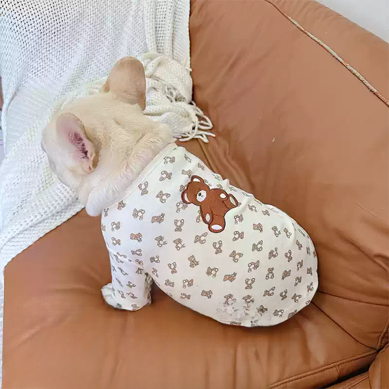 White Bear Shirt dogcottonbearshirtformediumdogsbyFrenchiely_9
