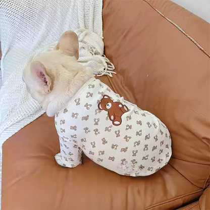 White Bear Shirt dogcottonbearshirtformediumdogsbyFrenchiely_9