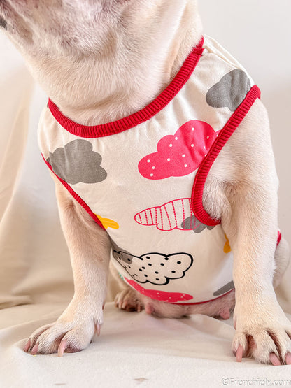 dog cloud cotton shirt for small medium dogs by frenchiely