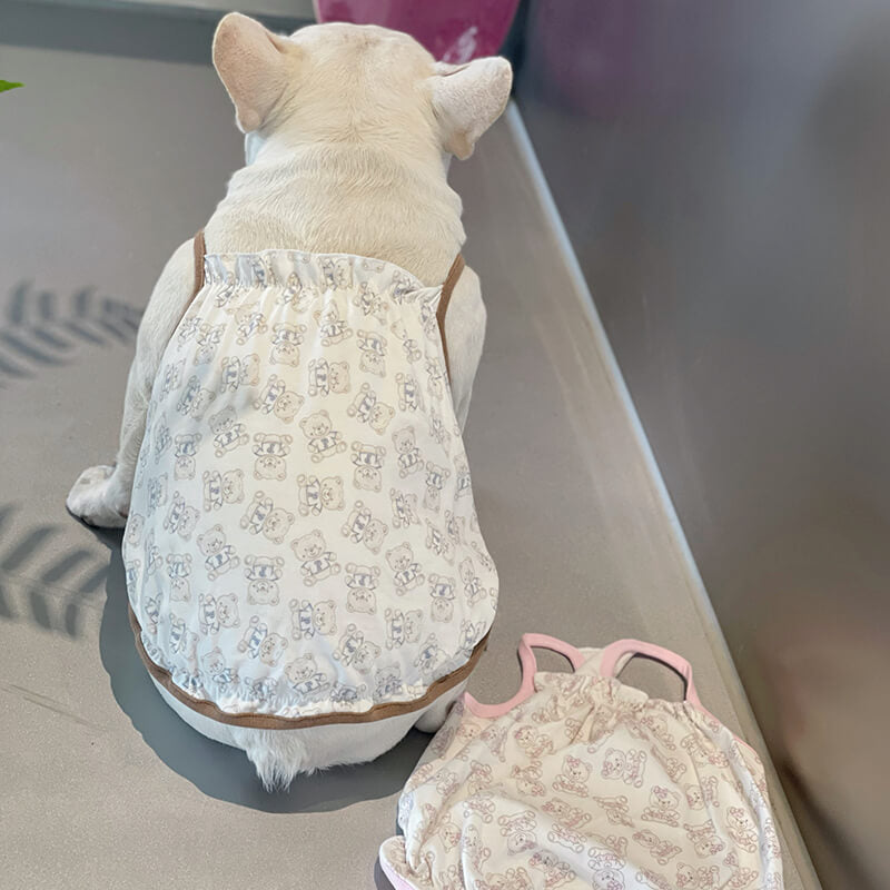 dog cotton bear shirt for medium dog breeds by frenchiely